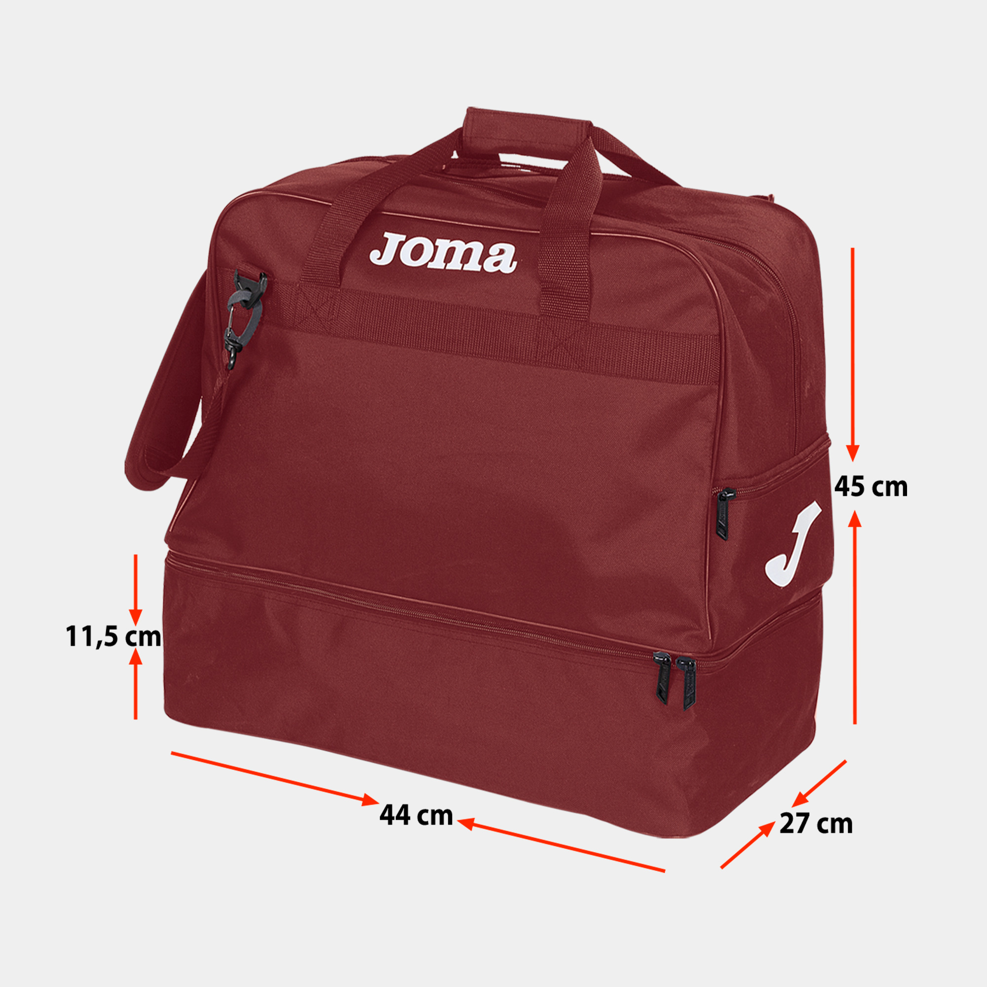 BOLSA MEDIANA TRAINING III BURDEOS — JOMA — 400006.671