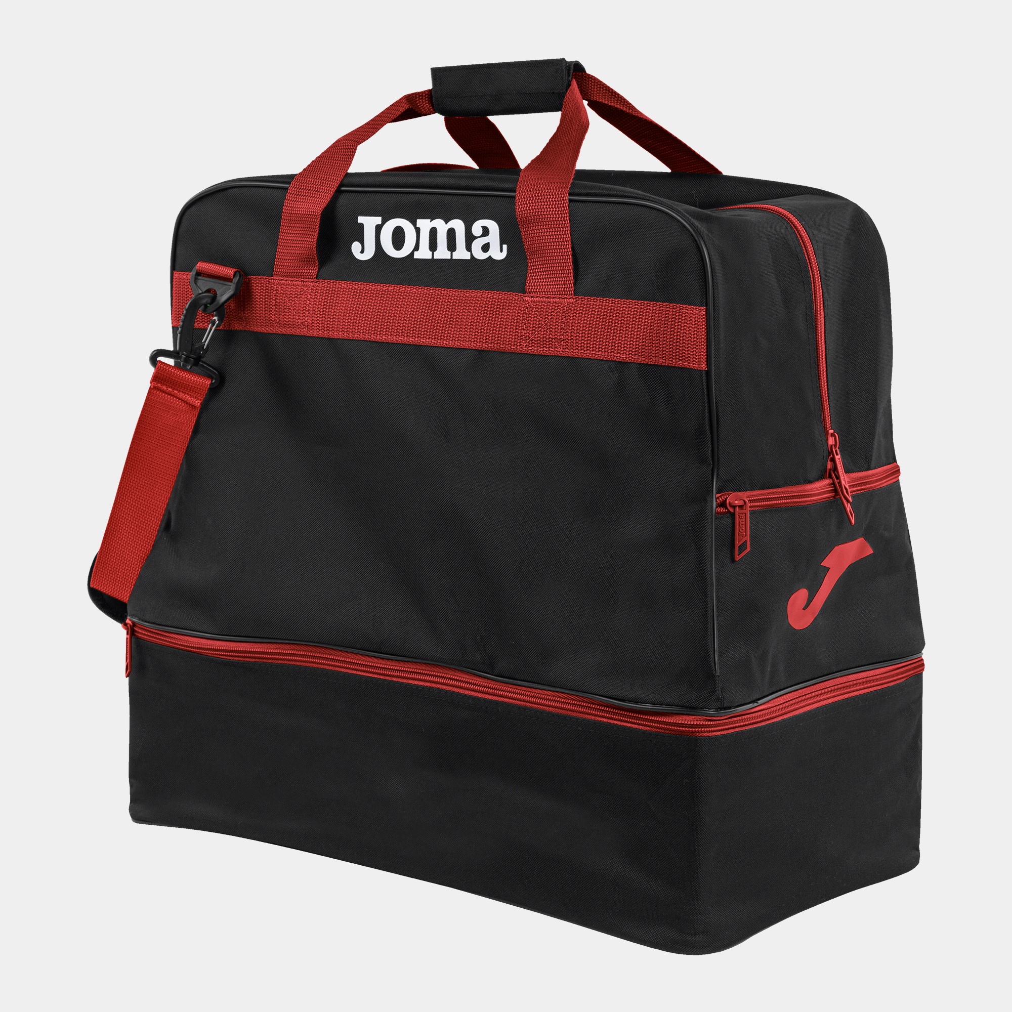 BOLSA DE DEPORTE GRANDE TRAINING III NEGRO ROJO — JOMA — 400007.106
