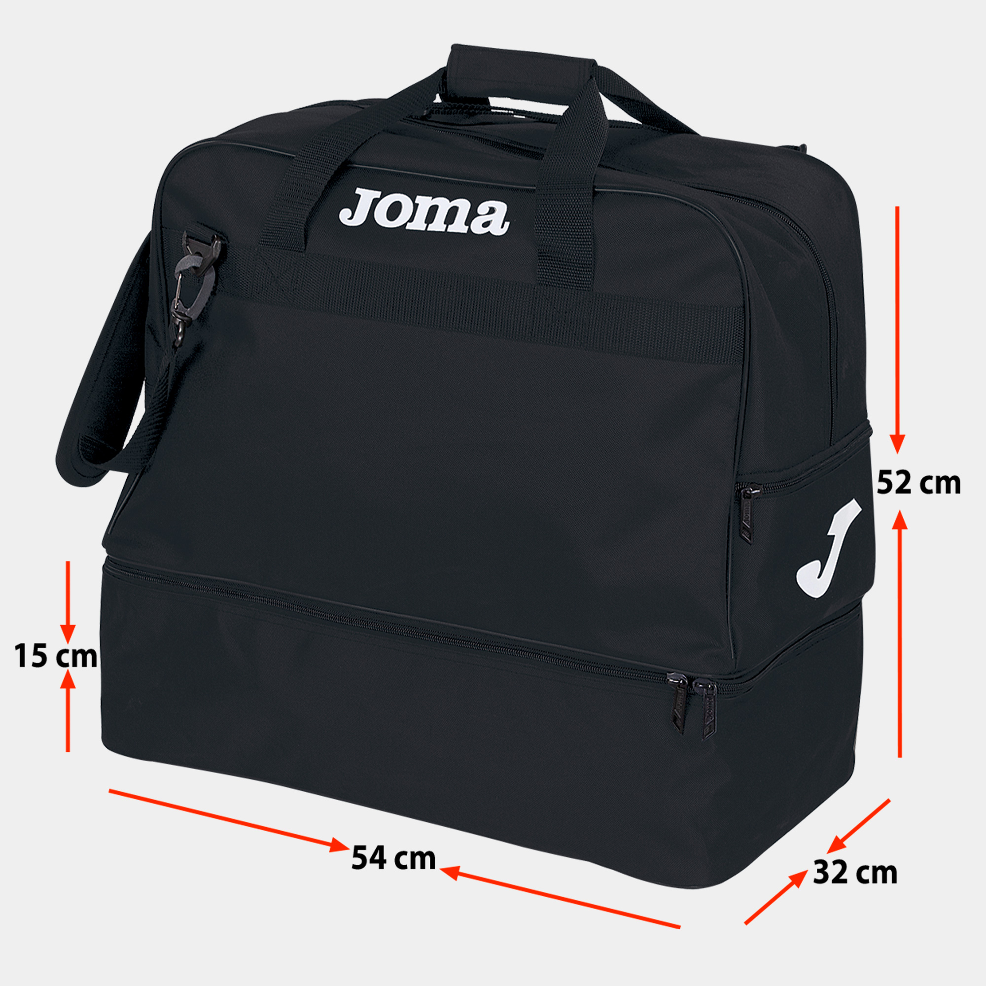 BOLSA DE DEPORTE EXTRA-GRANDE TRAINING III NEGRO — JOMA — 400008.100