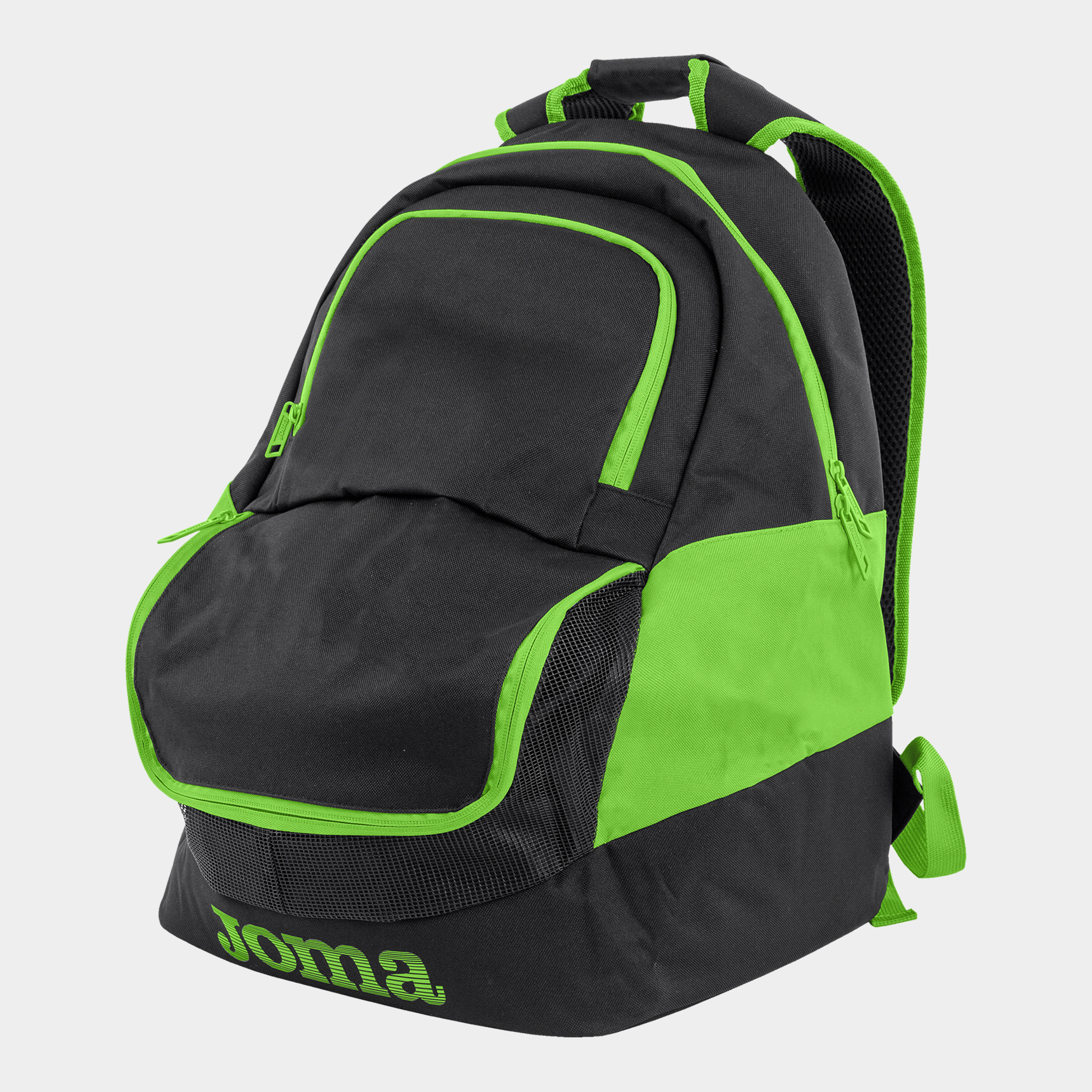 MOCHILA DIAMOND II NEGRO-VERDE FLUOR — JOMA — 400235.117