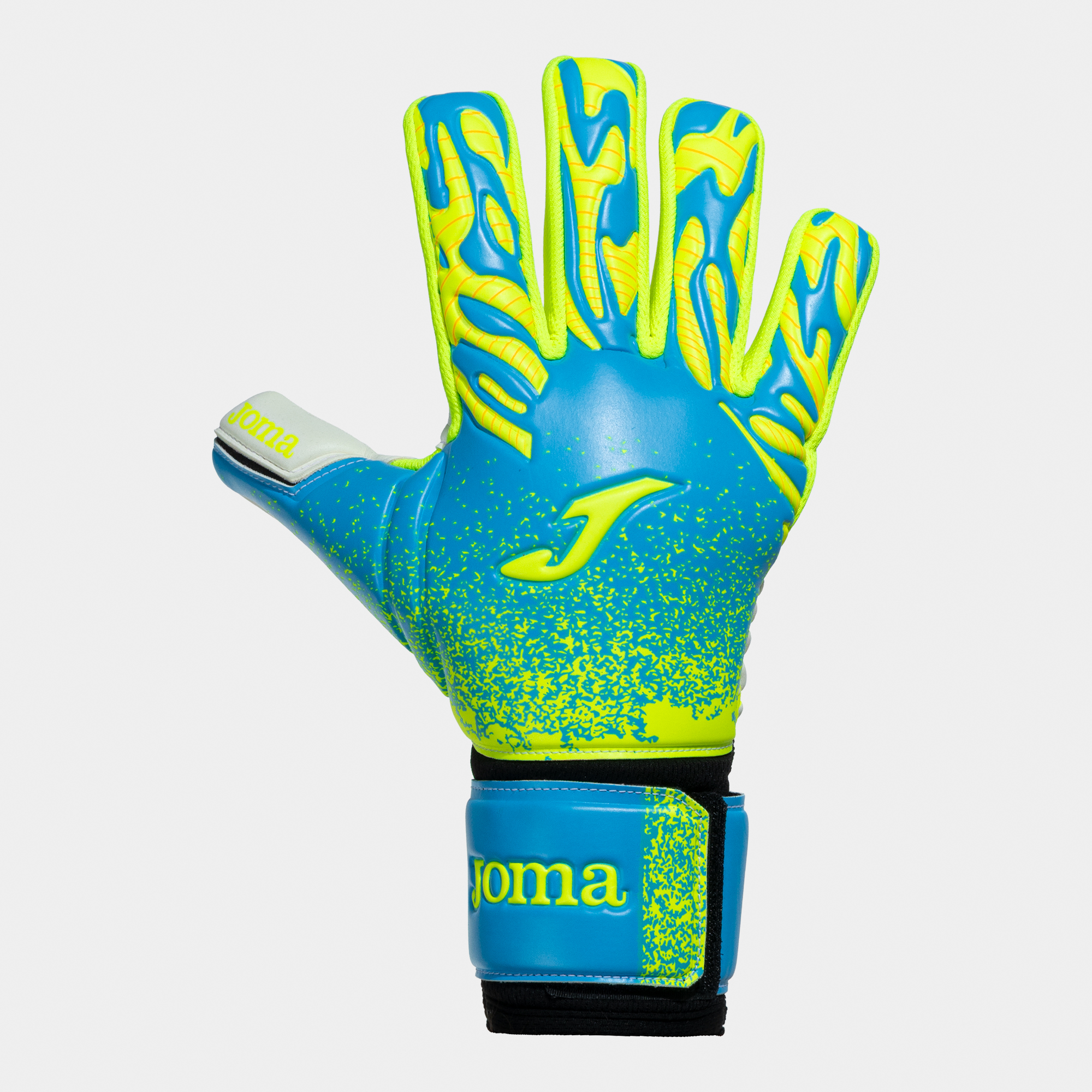 GUANTES PORTERO PREMIER AZUL VERDE FLÚOR — JOMA — 401948.717