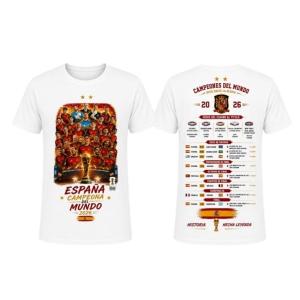 Camiseta para adultos - España Campeones del Mundo - Blanco - A6550