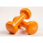 pesas de vinilo 2 kg Amaya Sport - color Naranja