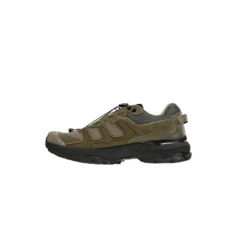 Zapatillas trekking para hombre - Atom Hard-Rally - AT192 - Marrón - Vista lateral 