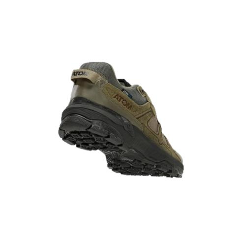 Zapatillas trekking para hombre - Atom Hard-Rally - AT192 - Marrón - Vista trasera